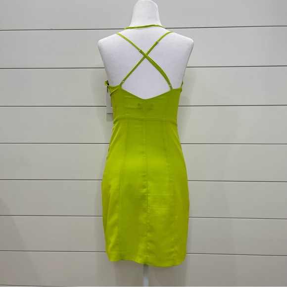 Bebe Mini Dress Chartreuse - Picture 6 of 7